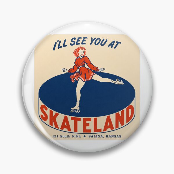 Item preview, Skateland Salina Kansas Roller Skating Rink Sticker Decal Label designed and sold by tislord.