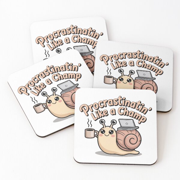 Item preview, Procrastinatin’ Like a Champ Cute Snail Meme Design designed and sold by Cool-cat-art.