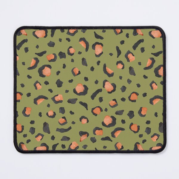 Item preview, Watercolor Leopard Print Pattern – Olive Green Boho Animal Print Aesthetic  designed and sold by anigui.