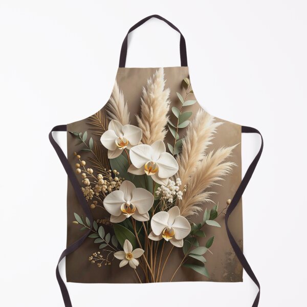 Item preview, Boho White Orchid and Pampas Grass Art designed and sold by Kavin786.