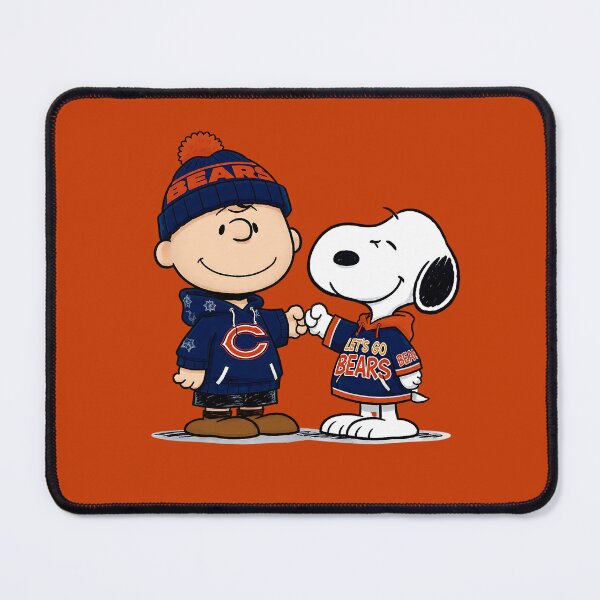 Item preview, Charlie Brown And Snoopy Chicago Bears Football designed and sold by Peggy D Schafer.