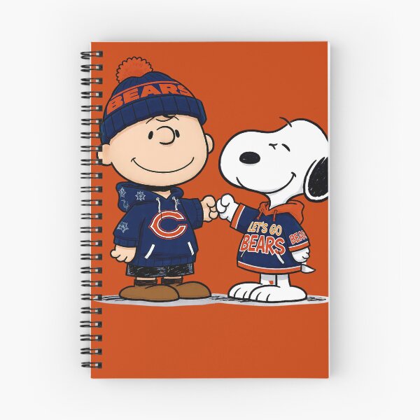Item preview, Charlie Brown And Snoopy Chicago Bears Football designed and sold by Peggy D Schafer.