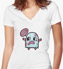 Booh! Shirt mit V-Ausschnitt