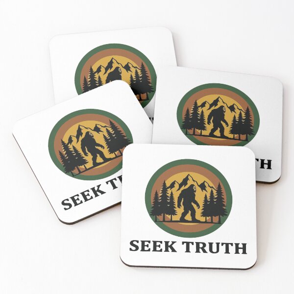Item preview, Seek Truth - Sasquatch Mountain Forest Mystery Graphic designed and sold by ArcApparel2020.