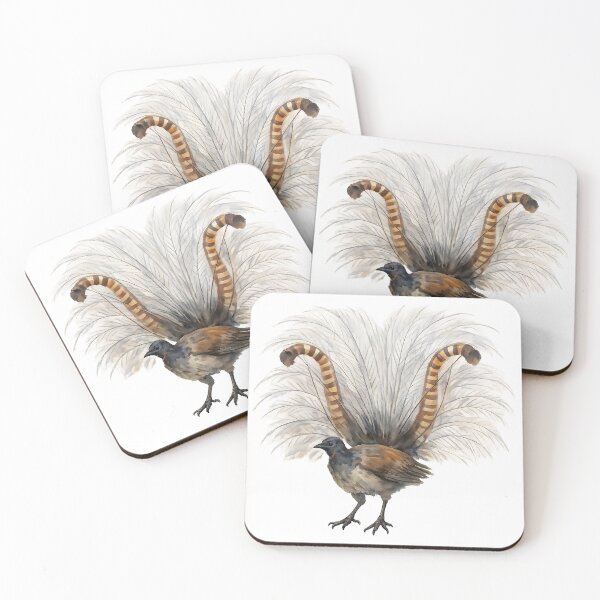Item preview, Superb Lyrebird Watercolour Illustration designed and sold by Jaruart.
