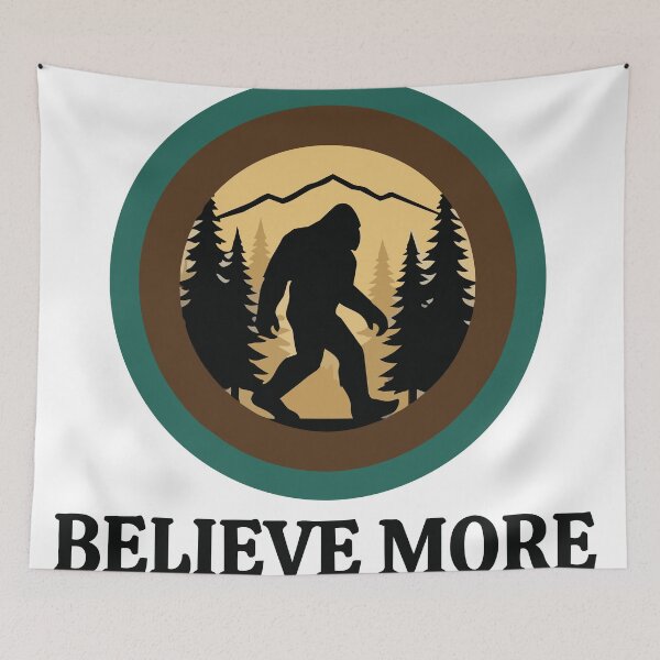 Item preview, Believe More - Sasquatch Pacific Northwest Forest Icon designed and sold by ArcApparel2020.