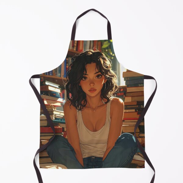 Item preview, Cozy Anime Girl Reading in Library designed and sold by Kavin786.