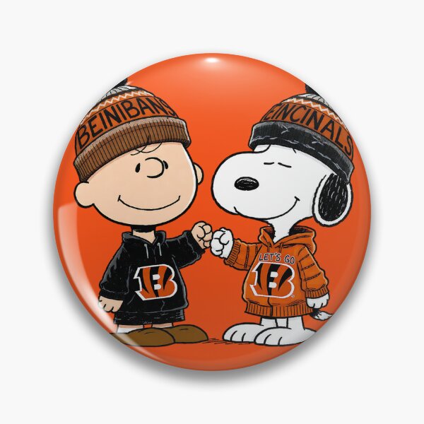 Item preview, Charlie Brown And Snoopy Cincinnati Bengals Football designed and sold by Peggy D Schafer.