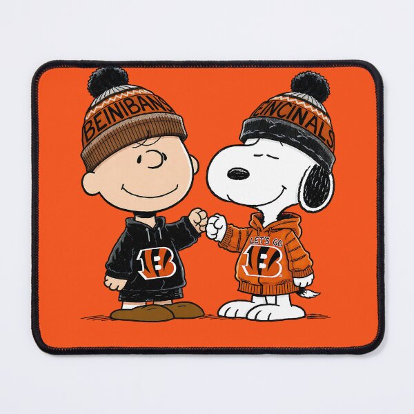 Item preview, Charlie Brown And Snoopy Cincinnati Bengals Football designed and sold by Peggy D Schafer.