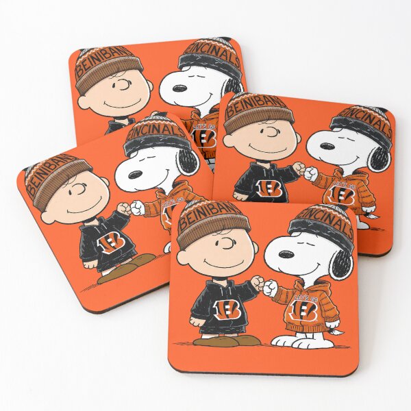 Item preview, Charlie Brown And Snoopy Cincinnati Bengals Football designed and sold by Peggy D Schafer.