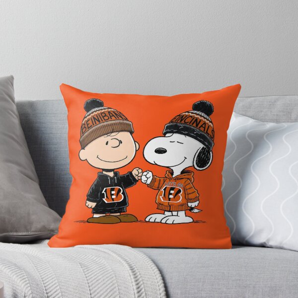 Item preview, Charlie Brown And Snoopy Cincinnati Bengals Football designed and sold by Peggy D Schafer.