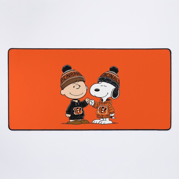 Item preview, Charlie Brown And Snoopy Cincinnati Bengals Football designed and sold by Peggy D Schafer.