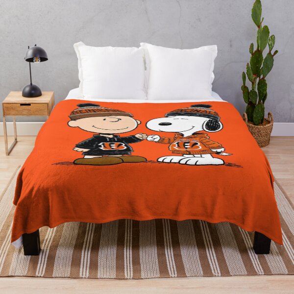 Item preview, Charlie Brown And Snoopy Cincinnati Bengals Football designed and sold by Peggy D Schafer.