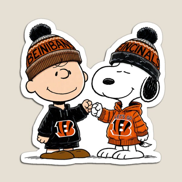 Item preview, Charlie Brown And Snoopy Cincinnati Bengals Football designed and sold by Peggy D Schafer.
