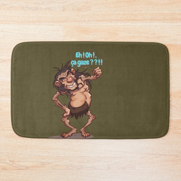 Item preview, Crooked Croc Magnon with the humorous phrase "Eh Oh ça gaz" designed and sold by Art70shop.