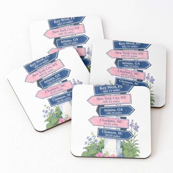 Item preview, Watercolor-style travel signpost  designed and sold by marniebydesign.