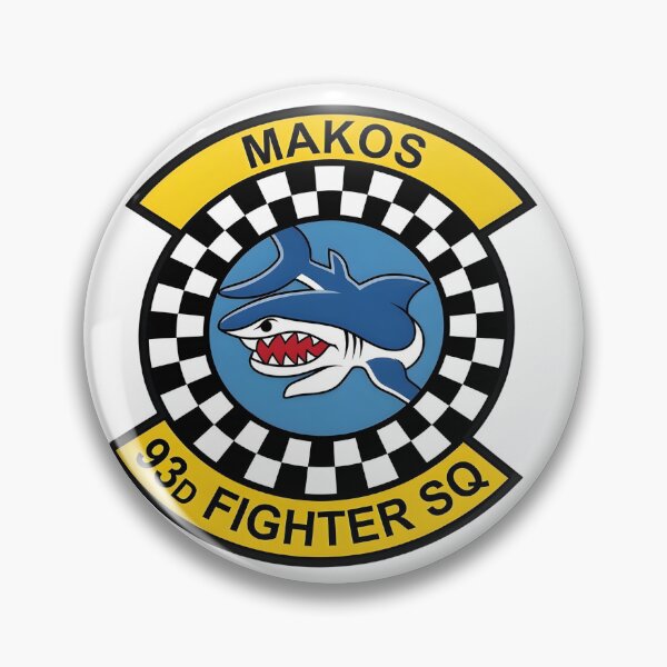 Item preview, 93rd Fighter Squadron "Makos" Variant Emblem designed and sold by CharlieDesings.