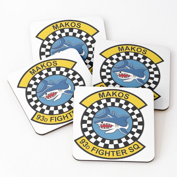 Item preview, 93rd Fighter Squadron "Makos" Variant Emblem designed and sold by CharlieDesings.