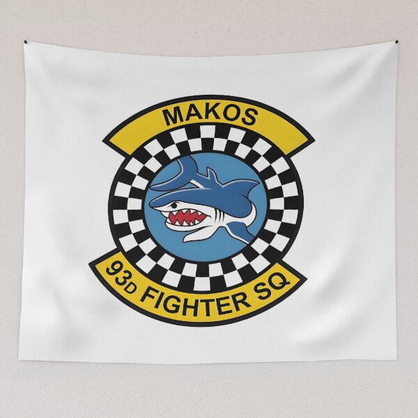 Item preview, 93rd Fighter Squadron "Makos" Variant Emblem designed and sold by CharlieDesings.