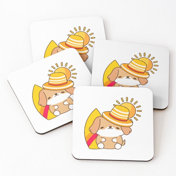 Item preview, Dog With Surfboard And Sun Hat designed and sold by IN Tales.