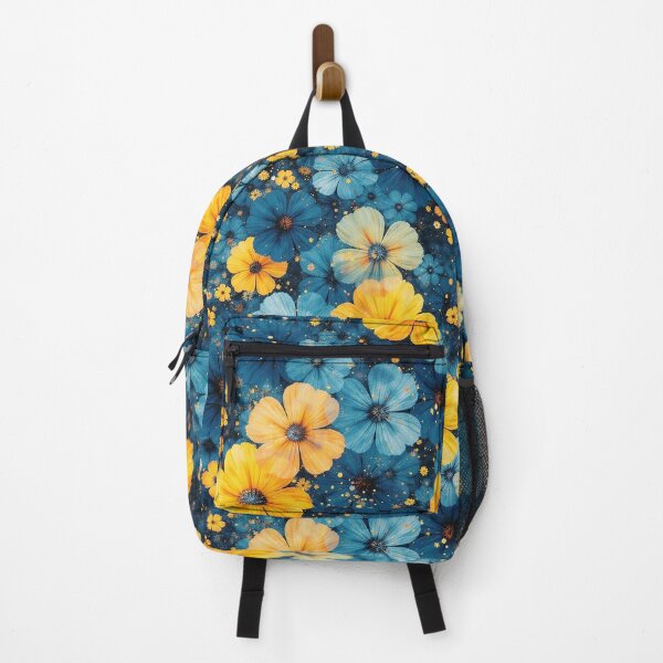 Item preview, blue and yellow flowers pattern designed and sold by GOOD DAY Studio.
