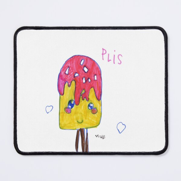 Item preview, Kawaii Strawberry Ice Pop - Happy Summer Doodles designed and sold by Verity Doodles.