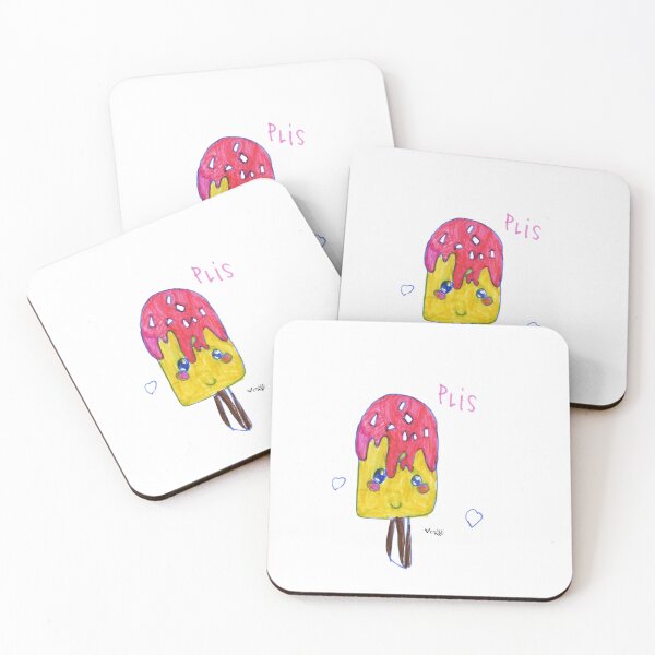 Item preview, Kawaii Strawberry Ice Pop - Happy Summer Doodles designed and sold by Verity Doodles.