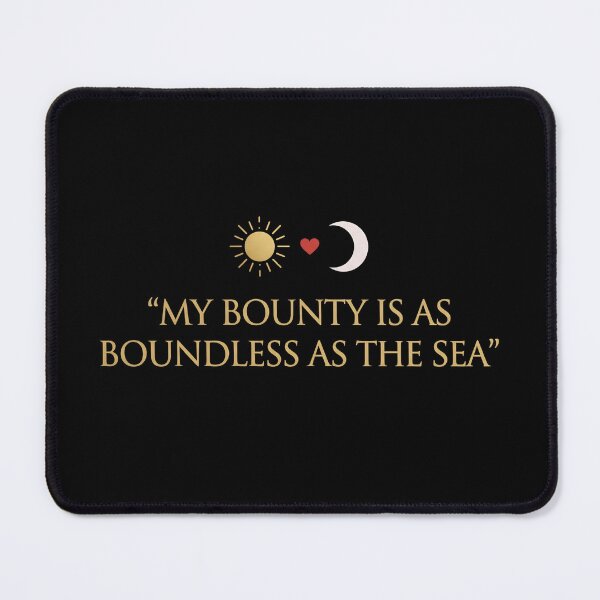 Item preview, Romeo and Juliet My Bounty Is Boundless As The Sea Quote designed and sold by Fenay Designs.