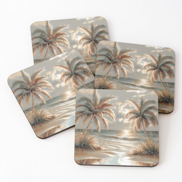 Item preview, Vintage Tropical Ocean Sunset designed and sold by MargaretWiktor.