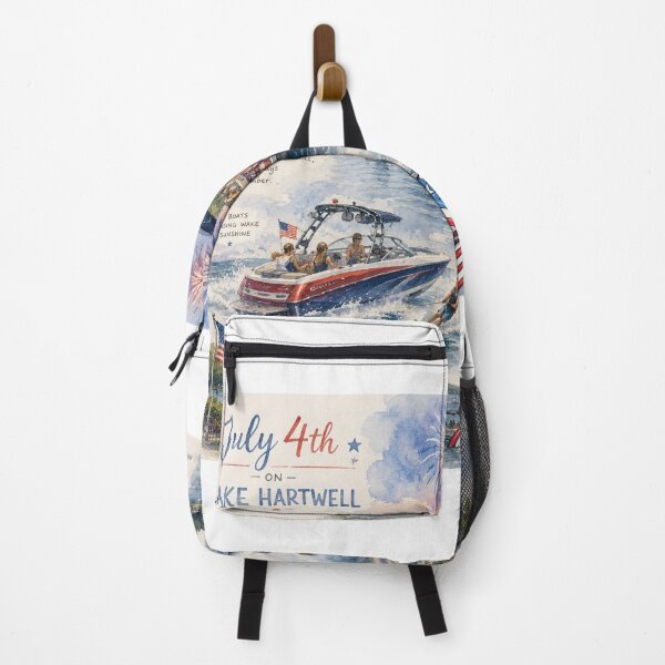 Item preview, Celebrating July 4th on Lake Hartwell watercolor design designed and sold by marniebydesign.