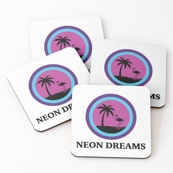 Item preview, Neon Dreams - Synthwave Flamingo & Palm Tree Sunset designed and sold by ArcApparel2020.