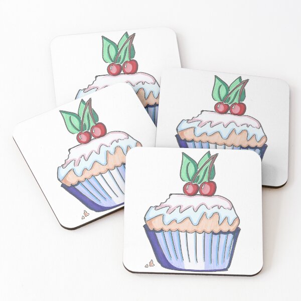 Item preview, Eat Me I'm Tasty - Hand Drawn Cherry Cupcake designed and sold by AJPrettyObscene.