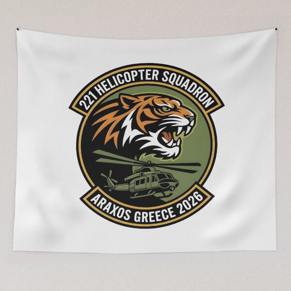 Item preview, 221 Helicopter Squadron Araxos Greece 2026 Emblem designed and sold by CharlieDesings.