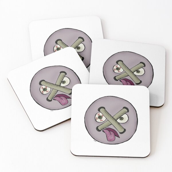 Item preview, Sewn Shut Button – Funny Cute Surreal Overwhelmed Character Art designed and sold by MyxaART.