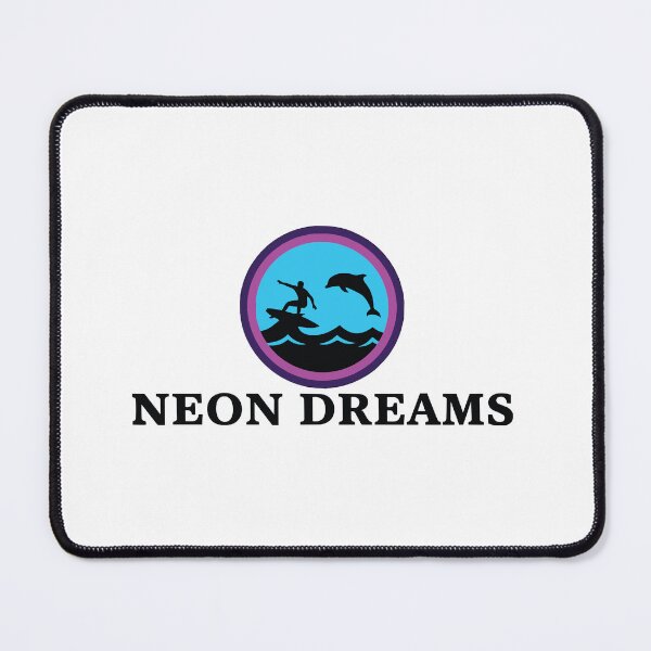 Item preview, Neon Dreams - Retro Surfer & Dolphin Synthwave Ocean designed and sold by ArcApparel2020.