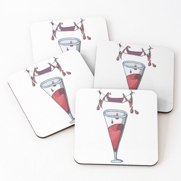 Item preview, Feed Me I'm Ravenous - Hand Drawn Vampire Wine designed and sold by AJPrettyObscene.