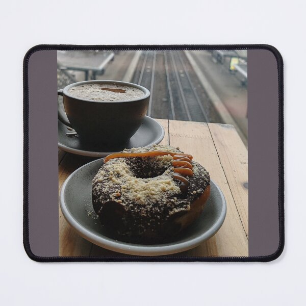 Item preview, Cozy Coffee and Donut with Train Track View designed and sold by TaJeKoRe.