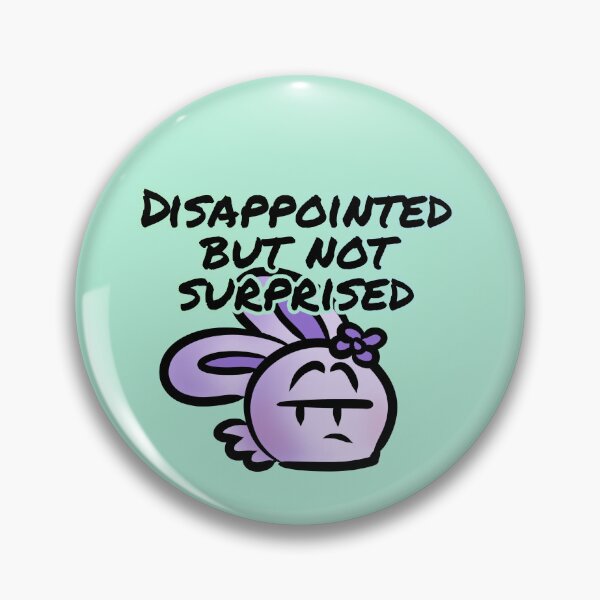 Item preview, Disappointed but not surprised - Claninchen bunny designed and sold by Claninchen.