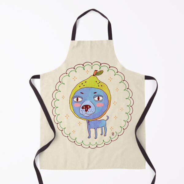 Item preview, Quirky Blue Dog in Lemon Hat designed and sold by Itouchedabee.