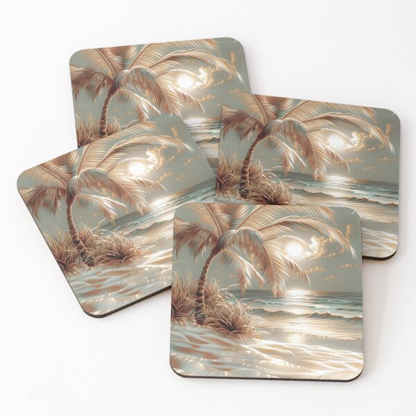 Item preview,  Vintage Tropical Ocean Sunset designed and sold by MargaretWiktor.