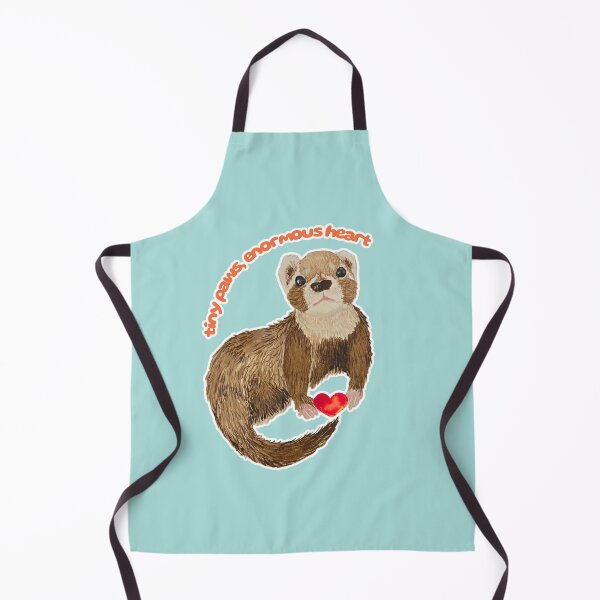 Item preview, Tiny Paws, Enormous Heart Bramble the Ferret designed and sold by Blackberries & Moss.
