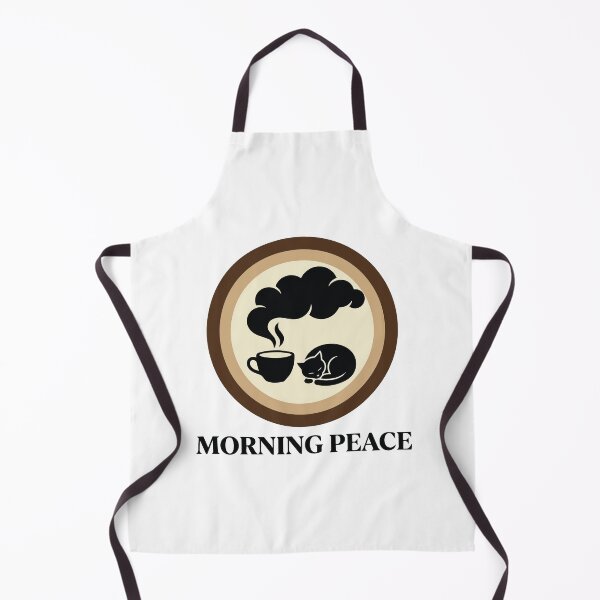 Item preview, Morning Peace - Cozy Cat & Coffee Cup Circle Art designed and sold by ArcApparel2020.