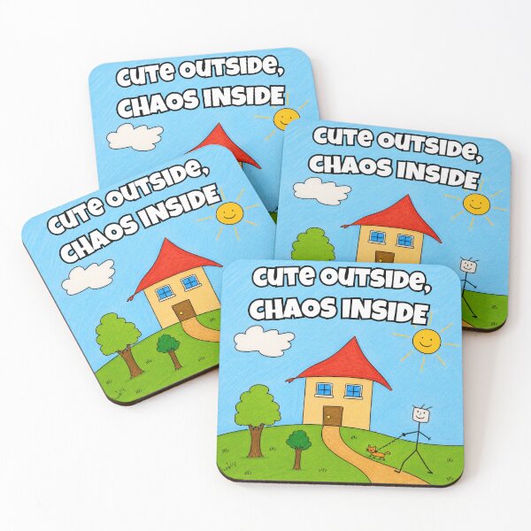 Item preview, Cute Outside, Chaos Inside – Funny Cat Walk Drawing designed and sold by Jankes88.