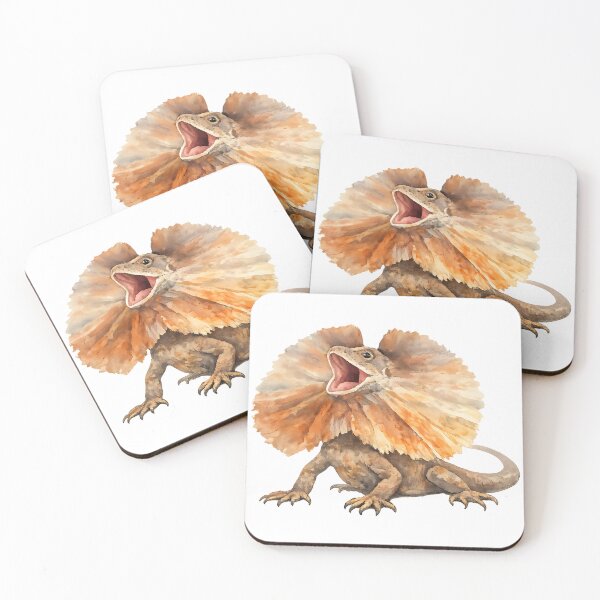 Item preview, Frill-Necked Lizard Watercolour designed and sold by Jaruart.