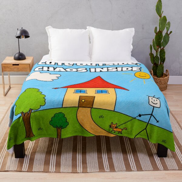 Item preview, Cute Outside, Chaos Inside – Funny Cat Walk Drawing designed and sold by Jankes88.