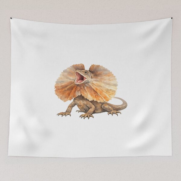 Item preview, Frill-Necked Lizard Watercolour designed and sold by Jaruart.