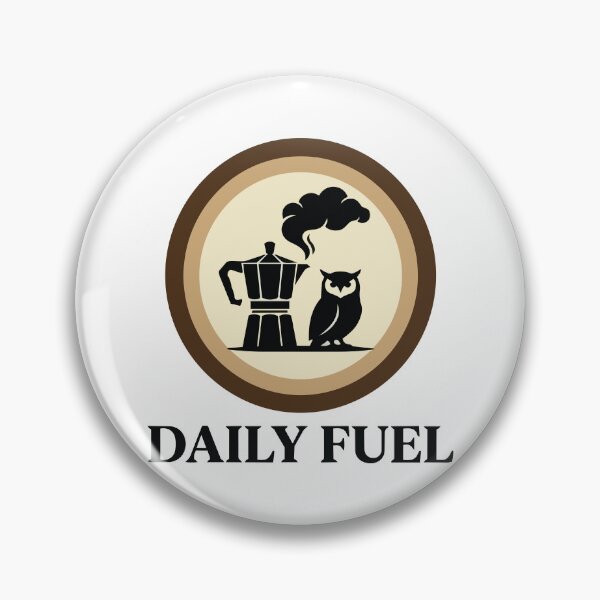 Item preview, Daily Fuel - Retro Moka Pot & Owl Morning Graphic designed and sold by Arc2020.