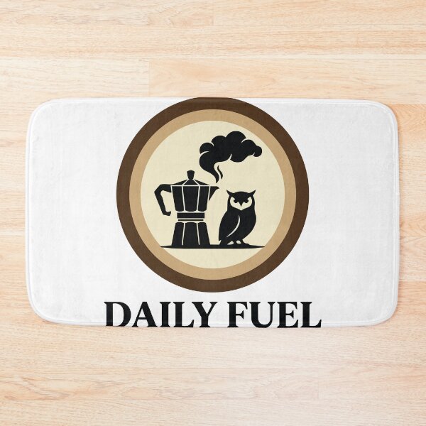 Item preview, Daily Fuel - Retro Moka Pot & Owl Morning Graphic designed and sold by ArcApparel2020.