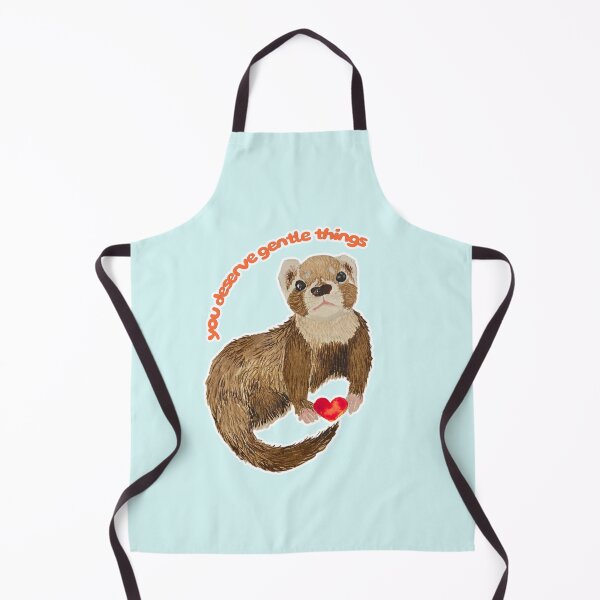 Item preview, You Deserve Gentle Things Bramble the Ferret designed and sold by Blackberries & Moss.