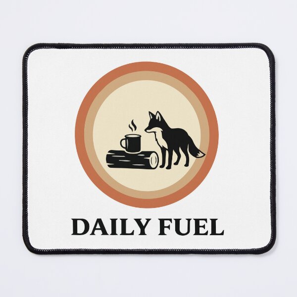 Item preview, Daily Fuel - Wild Fox & Camp Coffee Circle Design designed and sold by ArcApparel2020.
